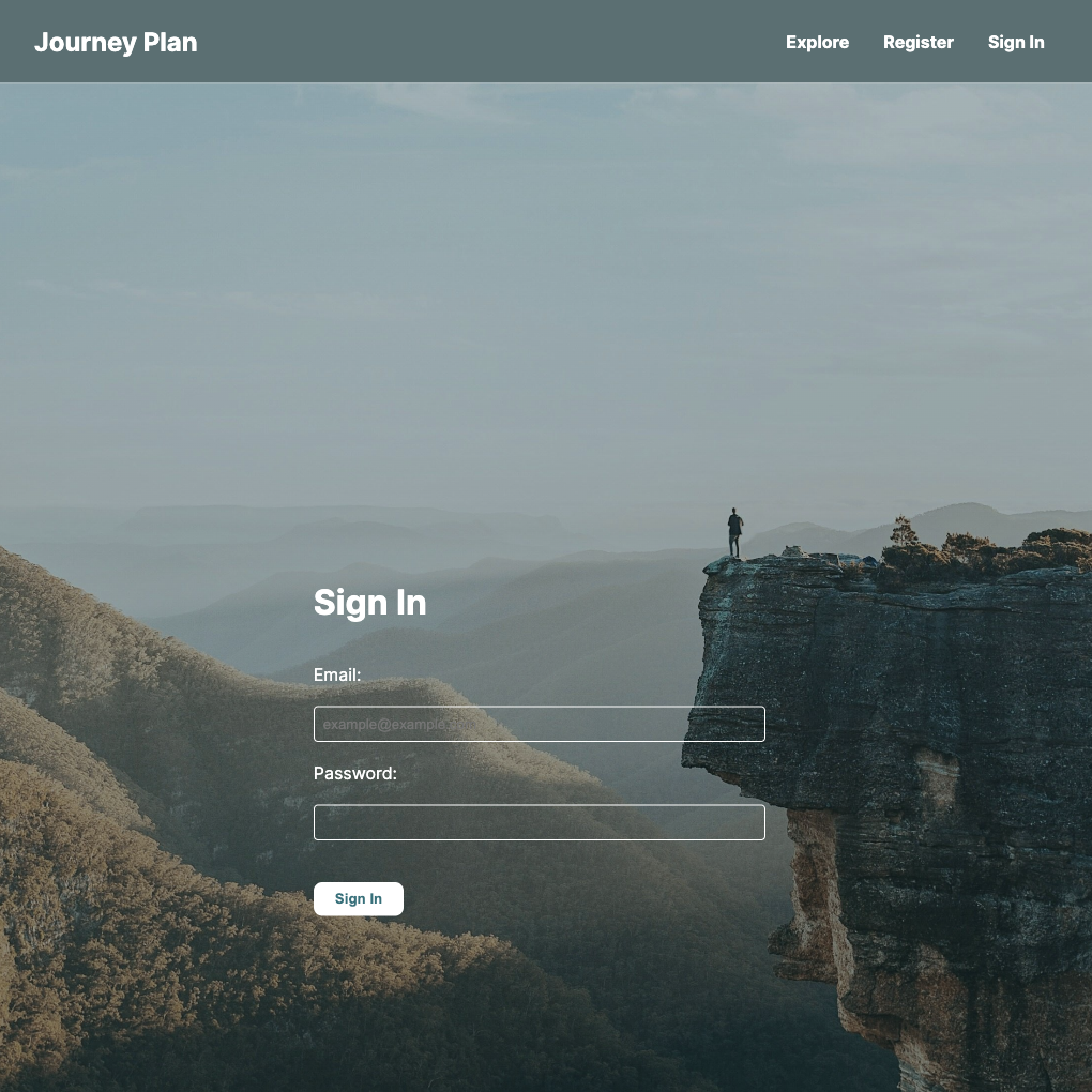 journey plan